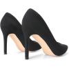 DREAM PAIRS Women’s Closed Toe High Heels Dress Pointed Toe Wedding Pump Shoes(Black/Suede)