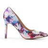 DREAM PAIRS Women’s Closed Toe High Heels Dress Pointed Toe Wedding Pump Shoes(Floral)