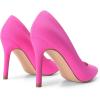 DREAM PAIRS Women’s Closed Toe High Heels Dress Pointed Toe Wedding Pump Shoes(Fuchsia/Suede)