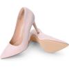 DREAM PAIRS Women’s Closed Toe High Heels Dress Pointed Toe Wedding Pump Shoes(Pink/Suede)