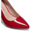 DREAM PAIRS Women’s Closed Toe High Heels Dress Pointed Toe Wedding Pump Shoes(Red)