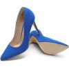 DREAM PAIRS Women’s Closed Toe High Heels Dress Pointed Toe Wedding Pump Shoes(Royal/Blue)