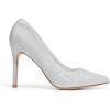 DREAM PAIRS Women’s Closed Toe High Heels Dress Pointed Toe Wedding Pump Shoes(Silver/Glitter)