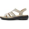 DREAM PAIRS Women’s Comfortable Arch Support Dressy Flat Sandals Elastic Open Toe Walking Shoes for Summer(Grey)