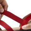 DREAM PAIRS Women’s Comfortable Arch Support Dressy Flat Sandals Elastic Open Toe Walking Shoes for Summer(Red)