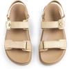 DREAM PAIRS Women’s Comfortable Open Toe Flat Sandals Fashion One Band Summer Dessy Sandals(Natural-raffia)