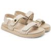 DREAM PAIRS Women’s Comfortable Open Toe Flat Sandals Fashion One Band Summer Dessy Sandals(Nude)