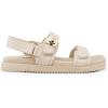 DREAM PAIRS Women’s Comfortable Open Toe Flat Sandals Fashion One Band Summer Dessy Sandals(Nude)