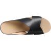 DREAM PAIRS Women’s Cork Slide Sandals Slip on Open Toe Cute Platform Criss Cross Flat Sandals for Summer(Black/Pu)