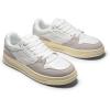 DREAM PAIRS Women’s Fashion Walking Skateboard Court Sneakers Comfortable Low-Top Lace-Up Non-Slip Retro Vintage Casual Classic Athletic Shoes(White/Grey)