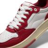 DREAM PAIRS Women’s Fashion Walking Skateboard Court Sneakers Comfortable Low-Top Lace-Up Non-Slip Retro Vintage Casual Classic Athletic Shoes(White/Red)
