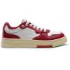 DREAM PAIRS Women’s Fashion Walking Skateboard Court Sneakers Comfortable Low-Top Lace-Up Non-Slip Retro Vintage Casual Classic Athletic Shoes(White/Red)