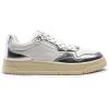 DREAM PAIRS Women’s Fashion Walking Skateboard Court Sneakers Comfortable Low-Top Lace-Up Non-Slip Retro Vintage Casual Classic Athletic Shoes(White/Silver)