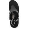 DREAM PAIRS Women’s Flat Sandals Arch Support Orthopedic Comfortable Soft Cushion Summer T-Strap Walking Thong Sandals(All Black)