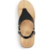DREAM PAIRS Women’s Flat Sandals Arch Support Orthopedic Comfortable Soft Cushion Summer T-Strap Walking Thong Sandals(Black)