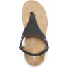 DREAM PAIRS Women’s Flat Sandals Arch Support Orthopedic Comfortable Soft Cushion Summer T-Strap Walking Thong Sandals(Grey-pu)