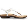 DREAM PAIRS Women’s Flat Sandals Arch Support Orthopedic Comfortable Soft Cushion Summer T-Strap Walking Thong Sandals(White)