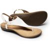 DREAM PAIRS Women’s Flat Sandals Arch Support Orthopedic Comfortable Soft Cushion Summer T-Strap Walking Thong Sandals(White)