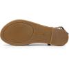 DREAM PAIRS Women’s Flat Sandals Strappy Dressy Comfortable Ankle Strap Casual Summer Thong Sandals for Beach(Black)