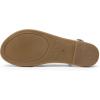 DREAM PAIRS Women’s Flat Sandals Strappy Dressy Comfortable Ankle Strap Casual Summer Thong Sandals for Beach(White)