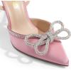 DREAM PAIRS Women’s High Heels Destiny Closed Toe Strappy Heels Sexy Rhinestone Ankle Strap Pumps Wedding Bridal Party Dress Shoes Destiny(Pink)