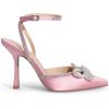 DREAM PAIRS Women’s High Heels Destiny Closed Toe Strappy Heels Sexy Rhinestone Ankle Strap Pumps Wedding Bridal Party Dress Shoes Destiny(Pink)