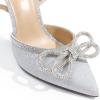 DREAM PAIRS Women’s High Heels Destiny Closed Toe Strappy Heels Sexy Rhinestone Ankle Strap Pumps Wedding Bridal Party Dress Shoes Destiny(Silver)