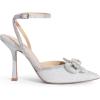 DREAM PAIRS Women’s High Heels Destiny Closed Toe Strappy Heels Sexy Rhinestone Ankle Strap Pumps Wedding Bridal Party Dress Shoes Destiny(Silver)