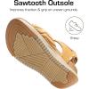 DREAM PAIRS Womens Hiking Sandals Arch Support Platform Orthopedic Sandals Comfortable Open Toe Walking Summer Shoes Lightweight Outdoor Athletic Sport Water Sandals(Brown)
