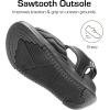 DREAM PAIRS Womens Hiking Sandals Arch Support Platform Orthopedic Sandals Comfortable Open Toe Walking Summer Shoes Lightweight Outdoor Athletic Sport Water Sandals(Black)