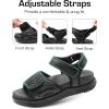 DREAM PAIRS Womens Hiking Sandals Arch Support Platform Orthopedic Sandals Comfortable Open Toe Walking Summer Shoes Lightweight Outdoor Athletic Sport Water Sandals(Black)