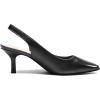 DREAM PAIRS Women’s Kitten Heel Slingback Pointed Closed Toe Low Stiletto Heels Dress Bridal Elegant Wedding Pumps Shoes(Black)