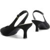 DREAM PAIRS Women’s Kitten Heel Slingback Pointed Closed Toe Low Stiletto Heels Dress Bridal Elegant Wedding Pumps Shoes(Black-suede)