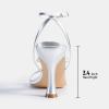 DREAM PAIRS Women’s Low Kitten Heels Strappy Design with Lace Up Open Square Toe Thong Ankle Strap Shoes Fashionable Sexy Sylvestra Heeled Sandals for Dressy Occasions(Silver)