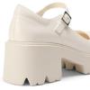 DREAM PAIRS Women’s Mary Janes Shoes Platform Dress Low Heel Chunky Pumps Round Toe Ankle Strap Pumps Shoes Oxfords Esther(Beige)
