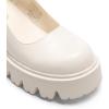DREAM PAIRS Women’s Mary Janes Shoes Platform Dress Low Heel Chunky Pumps Round Toe Ankle Strap Pumps Shoes Oxfords Esther(Beige)