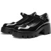 DREAM PAIRS Women’s Mary Janes Shoes Platform Dress Low Heel Chunky Pumps Round Toe Ankle Strap Pumps Shoes Oxfords Esther(Black)
