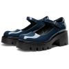 DREAM PAIRS Women’s Mary Janes Shoes Platform Dress Low Heel Chunky Pumps Round Toe Ankle Strap Pumps Shoes Oxfords Esther(Navy)