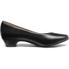 DREAM PAIRS Women’s Mila Low Chunky Heel Pump Shoes(Black)