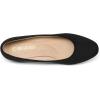 DREAM PAIRS Women’s Mila Low Chunky Heel Pump Shoes(Black/Suede)
