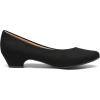 DREAM PAIRS Women’s Mila Low Chunky Heel Pump Shoes(Black/Suede)