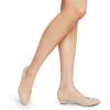 DREAM PAIRS Women’s Mila Low Chunky Heel Pump Shoes(Nude Suede)