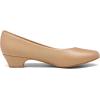 DREAM PAIRS Women’s Mila Low Chunky Heel Pump Shoes(Nude/Pu)