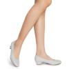 DREAM PAIRS Women’s Mila Low Chunky Heel Pump Shoes(Silver/Glitter)