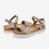 DREAM PAIRS Women’s Open Toe Ankle Strap Espadrille Casual Flatform Platform Wedge Sandals(Beige/Snake/Pu)