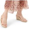 DREAM PAIRS Womens Open Toe Espadrilles Dressy Platform Sandals Slip on Elastic Ankle Strap Wedges Sandals(Blush)
