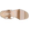 DREAM PAIRS Womens Open Toe Espadrilles Dressy Platform Sandals Slip on Elastic Ankle Strap Wedges Sandals(Nude)