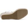 DREAM PAIRS Womens Open Toe Espadrilles Dressy Platform Sandals Slip on Elastic Ankle Strap Wedges Sandals(White)