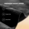 DREAM PAIRS Women’s Platform Slippers Genuine Suede Slip-on Warm FuzzyEasy Autumn Winter Fluffy Comfy Furry Shoes for Outdoor Indoor(Black)