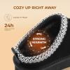 DREAM PAIRS Women’s Platform Slippers Genuine Suede Slip-on Warm FuzzyEasy Autumn Winter Fluffy Comfy Furry Shoes for Outdoor Indoor(Black)